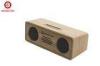 Small Clear Sound Bamboo Wood Bluetooth Speaker , Stereo Bluetooth Desktop Speakers
