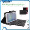 Leather case flexible bluetooth keyboard for Samsung Tab3 P3200