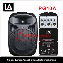 10inch 2 way Professional Plastic Audio speaker boxes PG10 / 10A