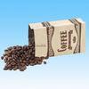 Laminated Kraft Paper Stand Up Coffee Pouch With Degassing Valve And Zip Lock