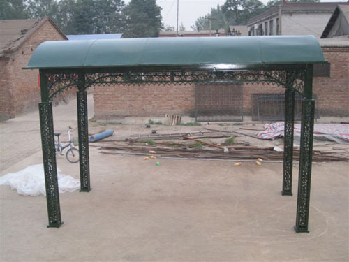 Wrought iron garden gazebo