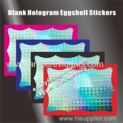 Custom blank hologram destructible fragile vinyl eggshell graffitti stickers in sheets with border or without printed