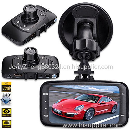 2.7 Inch 1080P full hd car dvr GS8000l driving security camcorder video blackbox of 140 Degree+IR+G-Sensor+Loop Record