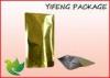Bottom Gusset Golden Aluminum Foil Bag / Stand Up Foil Bag Without Zipper