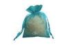 Small Ribbon Organza Bags With Logo , Recyclable Organza Jewelry Bags