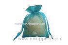 Small Ribbon Organza Bags With Logo , Recyclable Organza Jewelry Bags