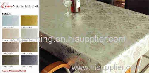 pvc metallic table cloth