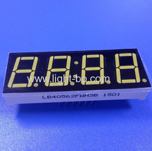 Ultra white 0.56 inch 4 digit 7 segment led disdplay for clock indicator