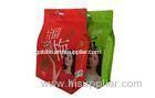 Plastic Flat Bottom Pouch Zipper Bags With Handle , Matte Glossy Printing