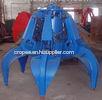 Hydraulic Blue Peel Grab Bucket / Grab Crane For Garbage Burning Processing