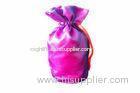 Purple Wine Bottle Pouch Customized With Silk Taffeta Fabric