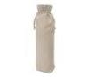 White Cotton Wine Bottle Pouch Totes For Supermarket , 10*28cm