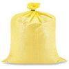 Yellow Or Grey Woven Polypropylene Sand Bags , pp sandbag sacks 30cm - 70cm Width