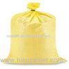 Yellow Or Grey Woven Polypropylene Sand Bags , pp sandbag sacks 30cm - 70cm Width