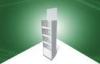 White Free Standing Display Unit , Cardboard Floor Pallet Display Racks