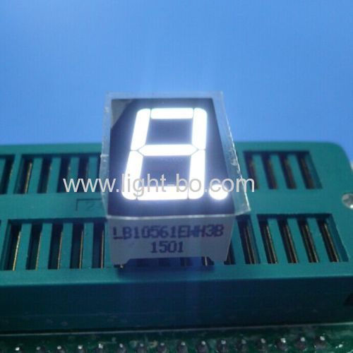 Ultra white 0.56" common cathode 7 segment led display single digit