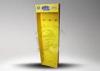 Yellow Craft paper Recycled Sidekick Display / Corrugated PDQ Hooks Display Stand