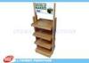 Milk Promotion Chipboard Wooden Display Stands / Rack Custom With Logo Printing