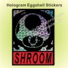 Cutom hologram Graffiti Eggshell Vinyl Stickers from professional manufacturer factory destructible eggshell stickers