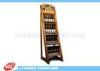 Store Shop MDF Wine Display Stands Paint Finish , OEM Wooden Display Racks