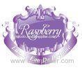 Raspberry Purple Embossed Cosmetic Bottle Labels Thick For Luxury Eau De Perfume