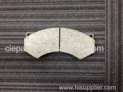 semi-metal brake pad with low rate of wear and steady performance