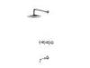 Rain Shower Wall Mounted Bath Taps Seperated Concealed Faucet for household