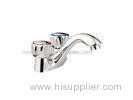 Deck Mounted Bathroom Basin Mixer Taps / Cold Hot Water One Hole Taps