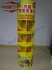 POP Cardboard Floor Display Stand , Quasi-bottle Shape Rack , 3 Tiers , 4C Offset Printing