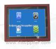 Unique 15 Inch Video High Resolution Digital Picture Frame With Wood Frame