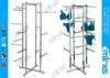 Modern Chrome Folding Lingerie Metal Clothes Rack With 16 Arms