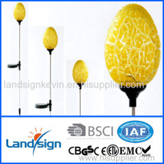 Cixi Landsign CE/ROHS garden glass ball light for garden decorations solar outdoor lighting with solar panel