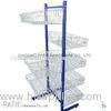 Steel / Iron Free Standing Wire Display Racks With 7 Basket 10-30kgs