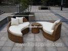 Poly Rattan Waterproof Lounge Bed , Rattan Conservatory Furniture