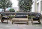 European Style Hand-Woven Outdoor Rattan Furniture Sofa Chair