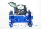 Large Dry Dial Removable Multi Jet Water Meter , Water Flow Rate Meter