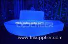 Plastic Disco Illuminated Led Mordern Stool Glow Sofa For 3 People Seats