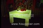 Mixed color Bright Pub Furniture Large Square illuminated dining table for Bar