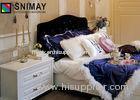 White Wood Beds Wooden House Furniture Colors for Bedroom / Living Room