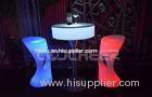 Custom Anti-UV Outdoor Glow Led Garden Furniture High Table Stool Sets