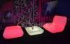 Single Color nightclub lounge furniture lighted bar table and chair removable