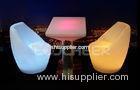 Durable Led Lounge Furniture / Lighting Hotel Restaurant Table and Chairs