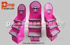 Custom 3 Tiers Trapezoid Cardboard Display Stands For Cotton Candy Promotion