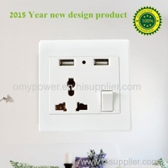 13A Multi-function socket with Dual USB charger