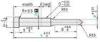 MISUMI / DIN Flange Fixing Pilot Punch DICOAT treatment , Tip R type