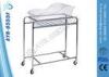 Stainless Steel Pediatric Hospital Bed Baby Cot With Acrylic Bassin