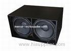 Dual 18 Inch LF Drivers Concert Sound Equipment , Subwoofer Speaker