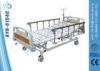 Four Cranks Cold Rolled Steel Manual Hospital Bed With Side Rails