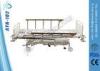 Luxury Five Function Manual Hospital Bed Hydraulic Nursing Bed With Wheels