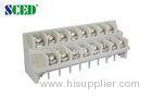 Grey Double Level Terminal Block Barrier Connector 300V 7.62mm Pitch